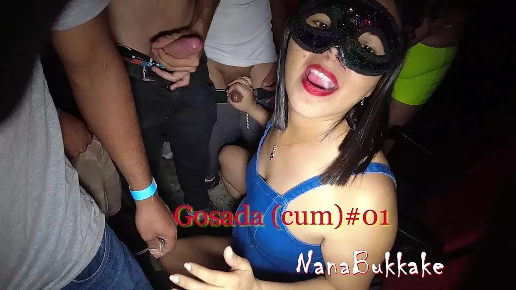 I took 20 cumshots in the mouth during a gangbang I did in a porn cinema in São Paulo - part 1-3