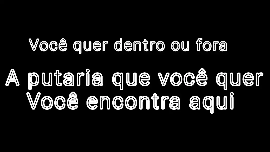 voce quer dentro ou fora, dando pra boy na casa abandonada